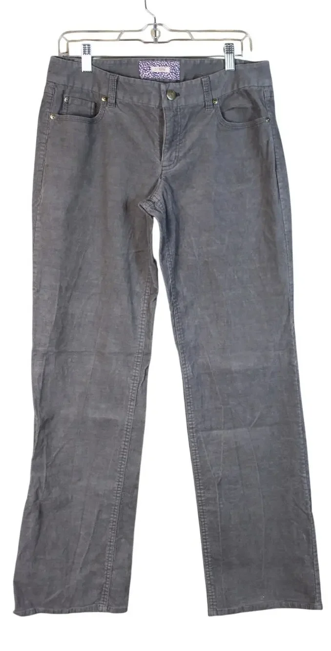 J. Crew Gray Boot Cut Corduroy Bootcut Flare Low Rise Preppy Winter Pants 8R